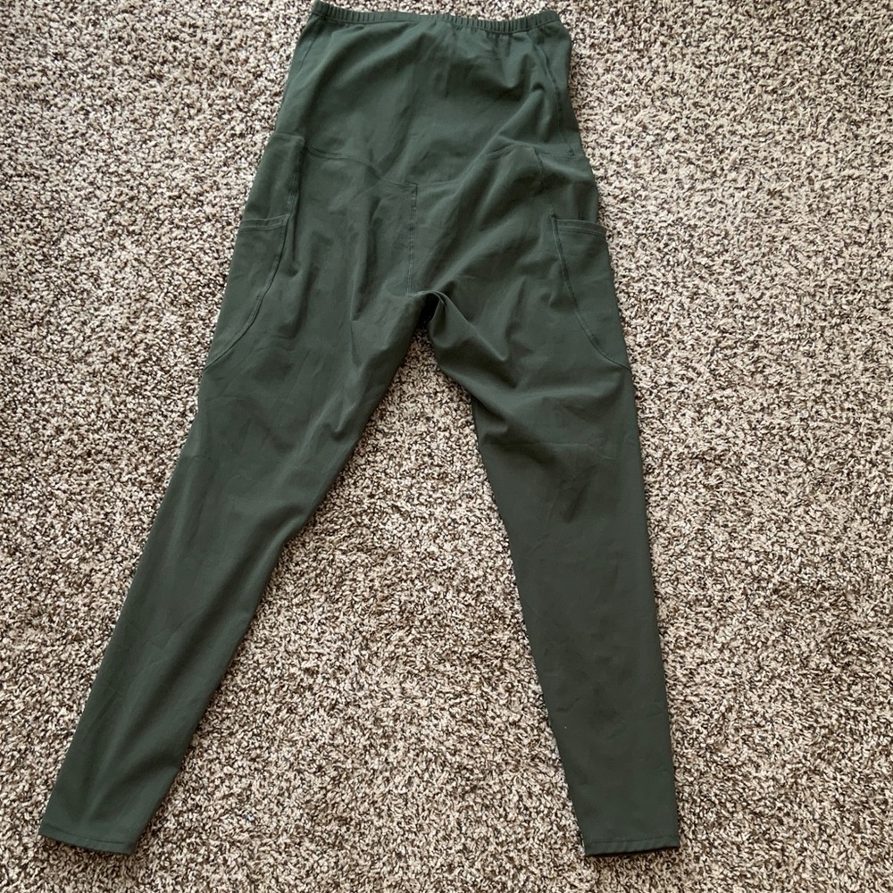 Maternity leggings  green olive M - Picture 4 of 6